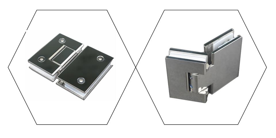 SCB120002 Adjustable Free Glass Hinge - Glass To Glass 180°