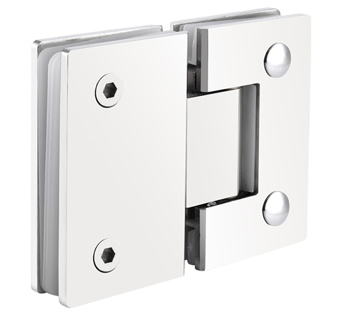 SHA210002 Adjustable Spring Glass Hinge - Glass To Glass 180°