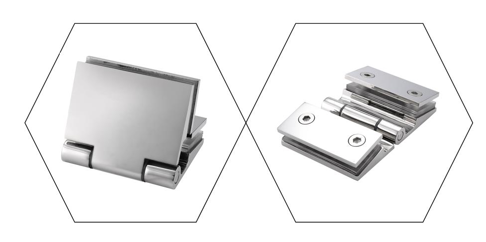 UM3078 Free Glass Hinge - Glass To Glass 180°/135°