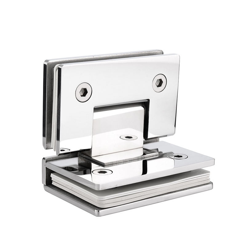 H3004 Spring Glass Hinge - Glass To Glass 90°