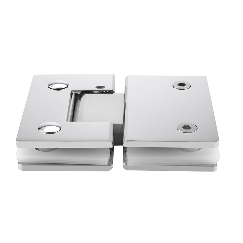 SHA060002 Adjustable Spring Glass Hinge - Glass To Glass 180°