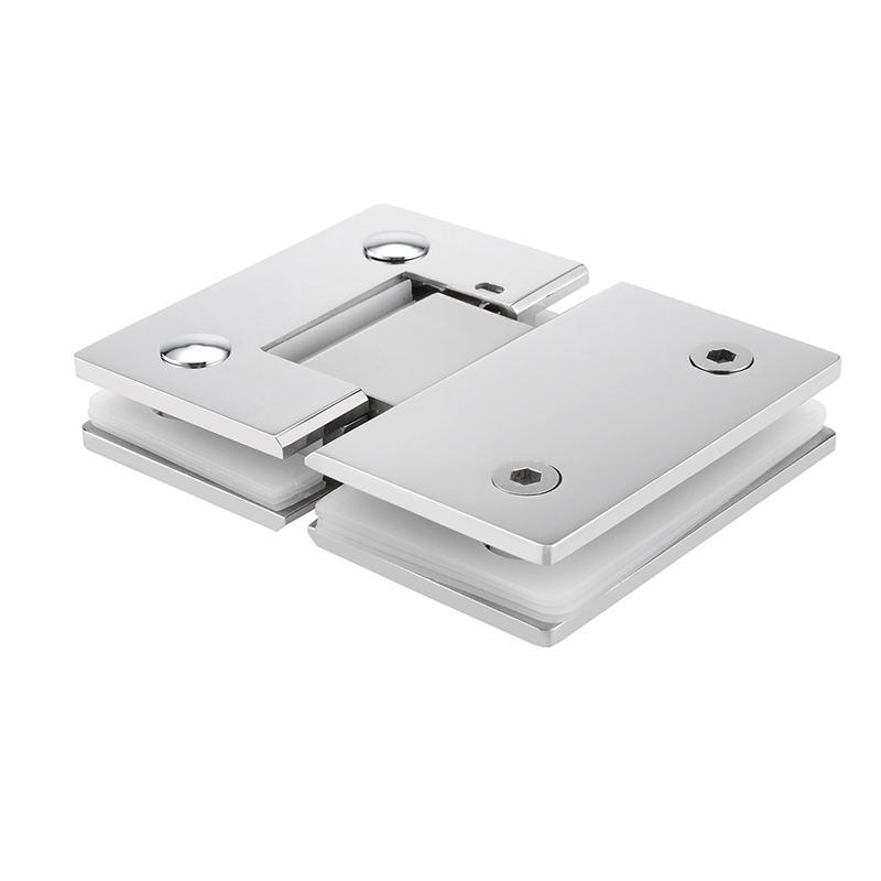 SHA060002 Adjustable Spring Glass Hinge - Glass To Glass 180°