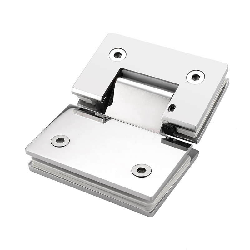 SHA060003 Adjustable Spring Glass Hinge - Glass To Glass 135°