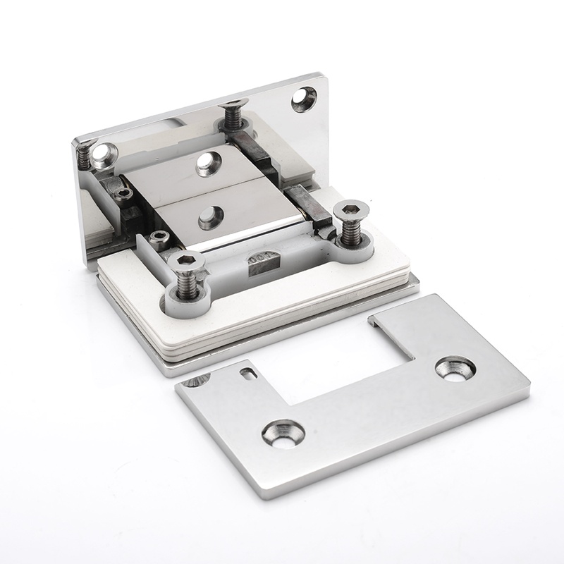 SHA060005 Adjustable Spring Glass Hinge - Eccentric Wall To Glass 90°