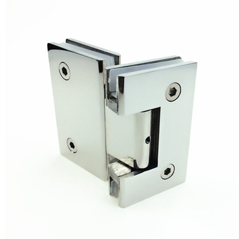 SHA210002 Adjustable Spring Glass Hinge - Glass To Glass 180°