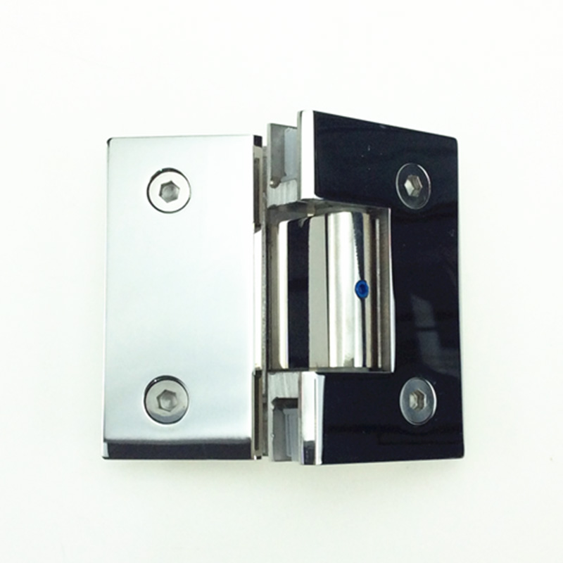 SHA210003 Adjustable Spring Glass Hinge - Glass To Glass 135°