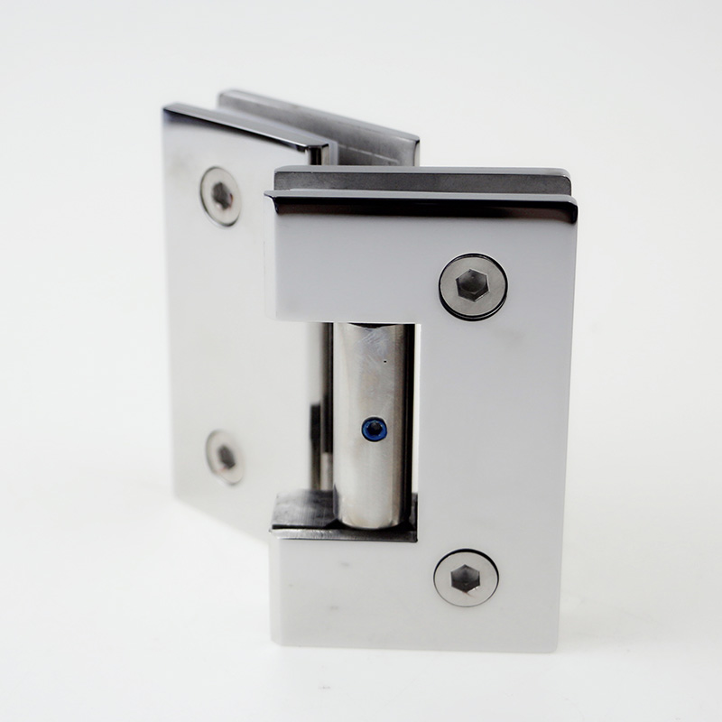 SHA210003 Adjustable Spring Glass Hinge - Glass To Glass 135°