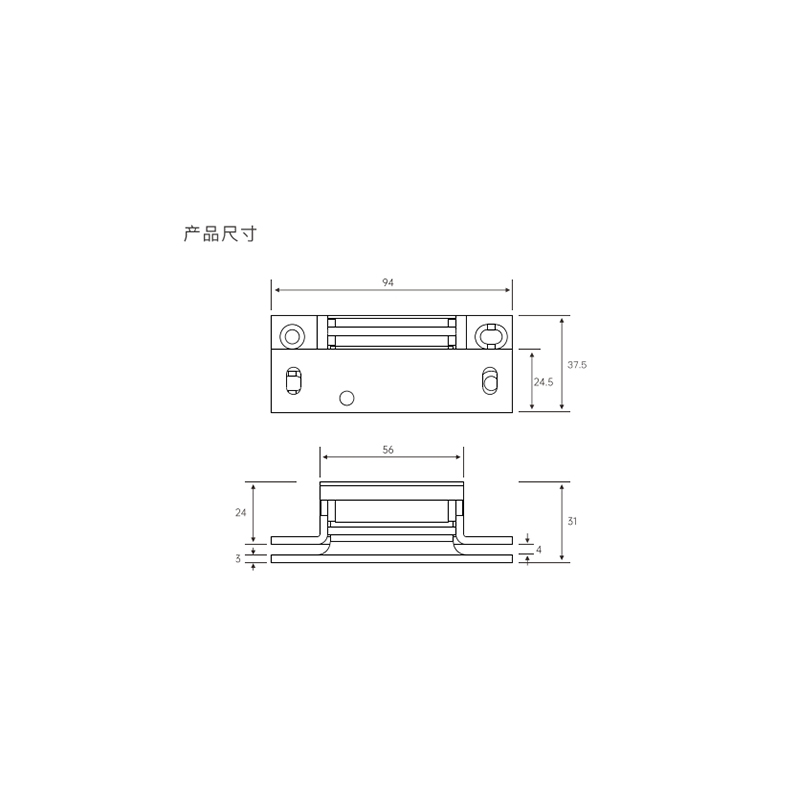 SHC-C50 Concealed hinge