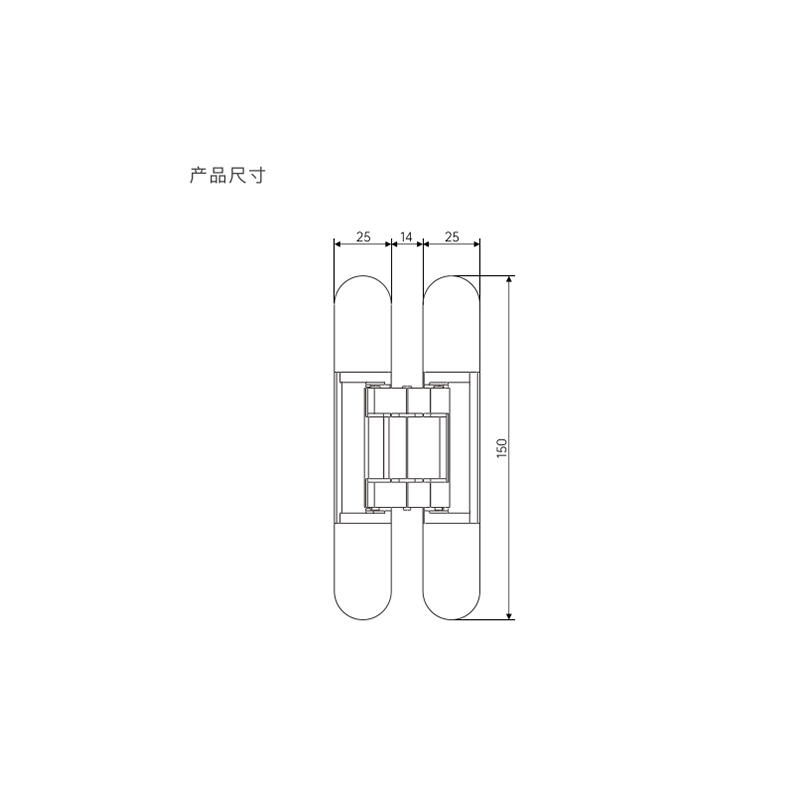 ZHC-G40 Adjustable conceal hinge