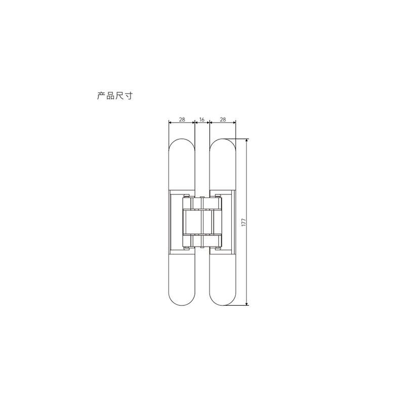 ZHC-G80 Adjustable conceal hinge