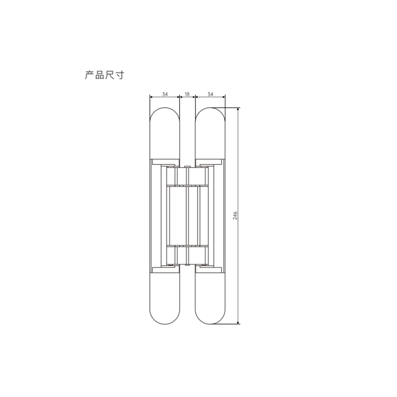 ZHC-G120 Adjustable conceal hinge