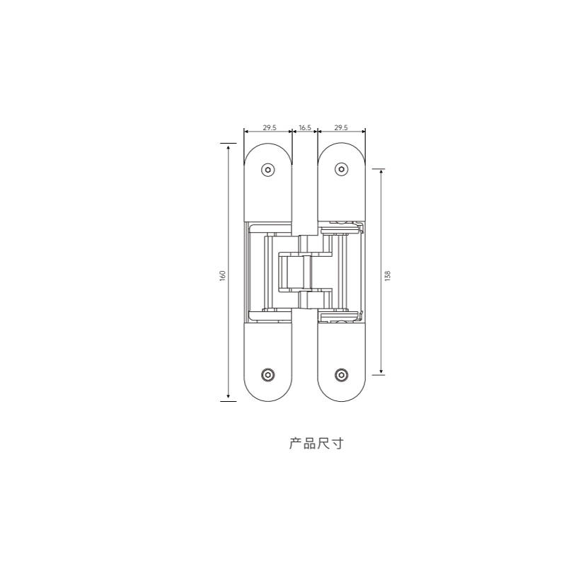 ZHC-G100 Adjustable conceal hinge