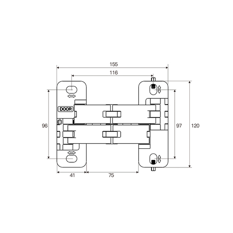 GC-250 Concealed hinge